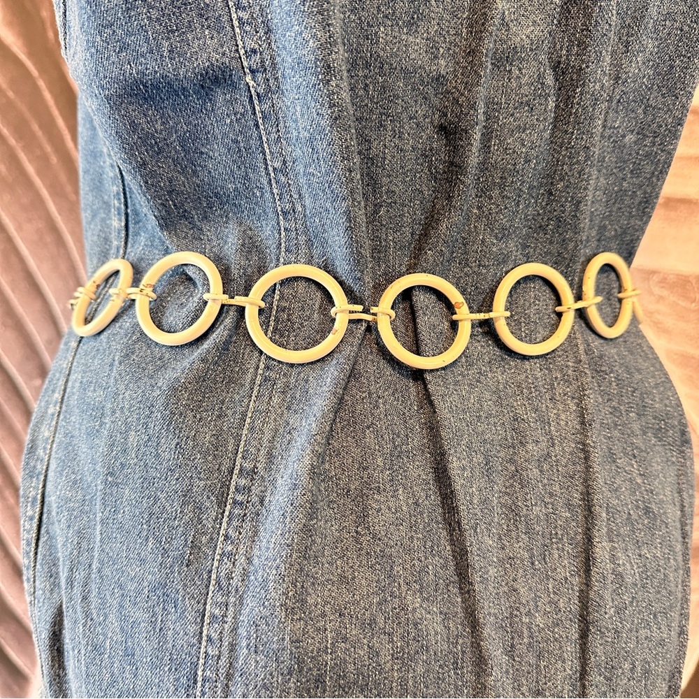 Vintage Chain Belt Mod GoGo Small 1970s Seventies 70s 1960s Sixties 60s - Picture 5 of 10